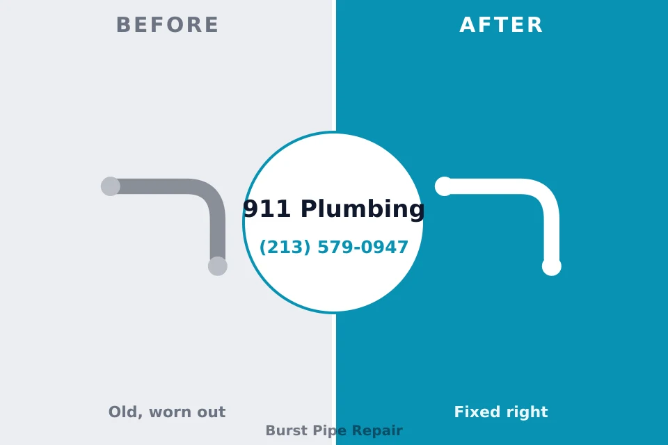 Before and after: plumbing company Okanogan, WA